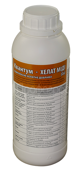 Мікродобриво Квантум Хелат Міді 65 EDTА (Cu) (1 л) 